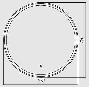 Зеркало Azario Perla 77 LED-00002610 в ванную от интернет-магазине сантехники Sanbest