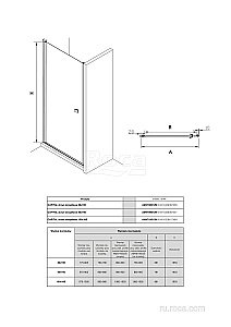 Душевая дверь Roca Capital M4709012M 90 купить в интернет-магазине Sanbest