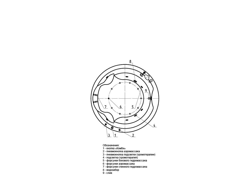 Ванна Aquatek Аура 180х180 AUR180-0000033 белая купить в интернет-магазине Sanbest