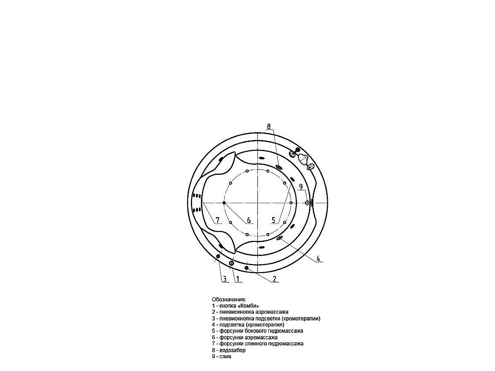 Ванна Aquatek Аура 180х180 AUR180-0000033 белая купить в интернет-магазине Sanbest