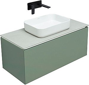 Тумба с раковиной Allen Brau Infinity 100 1.21004.CGM олива матовый для ванной в интернет-магазине Sanbest