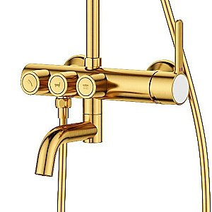 Душевая система Cezares ECO-CVD-BORO золото купить в интернет-магазине сантехники Sanbest