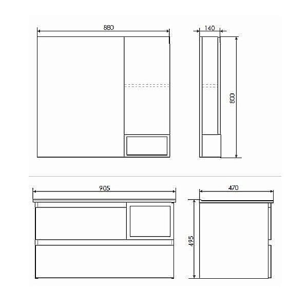 Тумба с раковиной Comforty Турин 90L Бежевая для ванной в интернет-магазине Sanbest