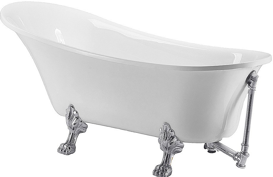 Ванна акриловая Grossman Retro GR-1002 162х71 белая купить в интернет-магазине Sanbest