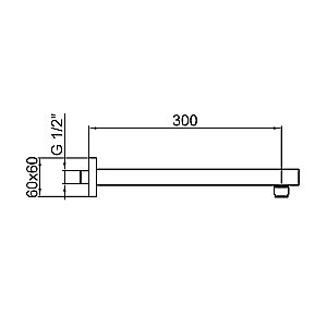 Держатель верхнего душа Webert AC1025015 30 хром купить в интернет-магазине сантехники Sanbest