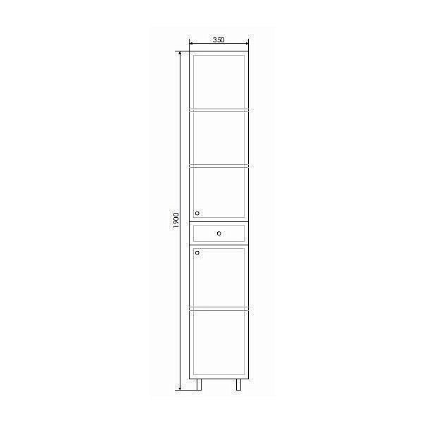Пенал Comforty Сочи 35 для ванной в интернет-магазине сантехники Sanbest
