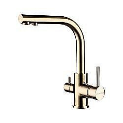 Смеситель для кухни Paulmark Essen Es213011-G Золото купить в интернет-магазине сантехники Sanbest