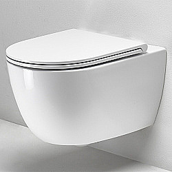 Унитаз подвесной Simas Trevi TRV18, безободковый, белый матовый купить в интернет-магазине Sanbest
