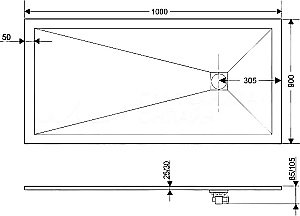 Душевой поддон RGW Stone Tray ST-Co 16152012-10 100x120 серый купить в интернет-магазине Sanbest