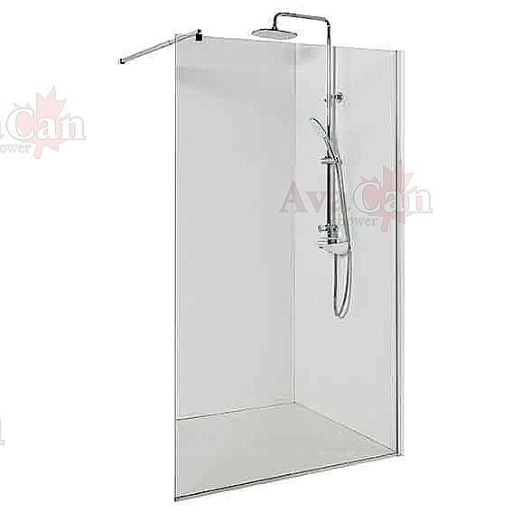 Душевое ограждение AvaCan MC100 профиль хром/стекло прозрачное купить в интернет-магазине Sanbest