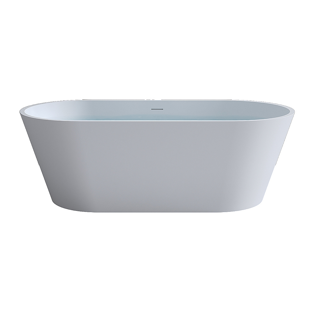 Ванна из искусственного камня TIMO solid ELISSA1580 158х74 белая купить в интернет-магазине Sanbest