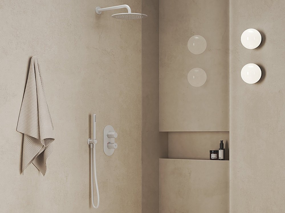 Верхний душ Ravak X07P687 белый вельвет купить в интернет-магазине сантехники Sanbest