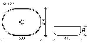 Раковина накладная Ceramica Nova Element CN6047MB черный матовый купить в интернет-магазине Sanbest
