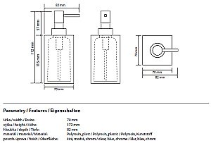Диспенсер Bemeta Vista 120109016-104 белый купить в интернет-магазине сантехники Sanbest