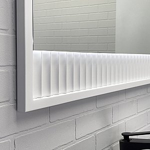 Зеркало Comforty Марсель 75 00-00012269 белое матовое в ванную от интернет-магазине сантехники Sanbest