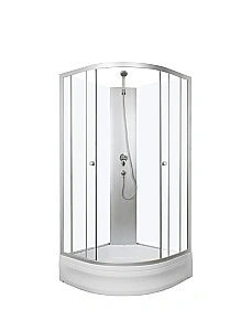 Душевая кабина с поддоном River NARA ECO Б/К 90/24 стекло прозрачное/профиль матовый хром купить в интернет-магазине Sanbest