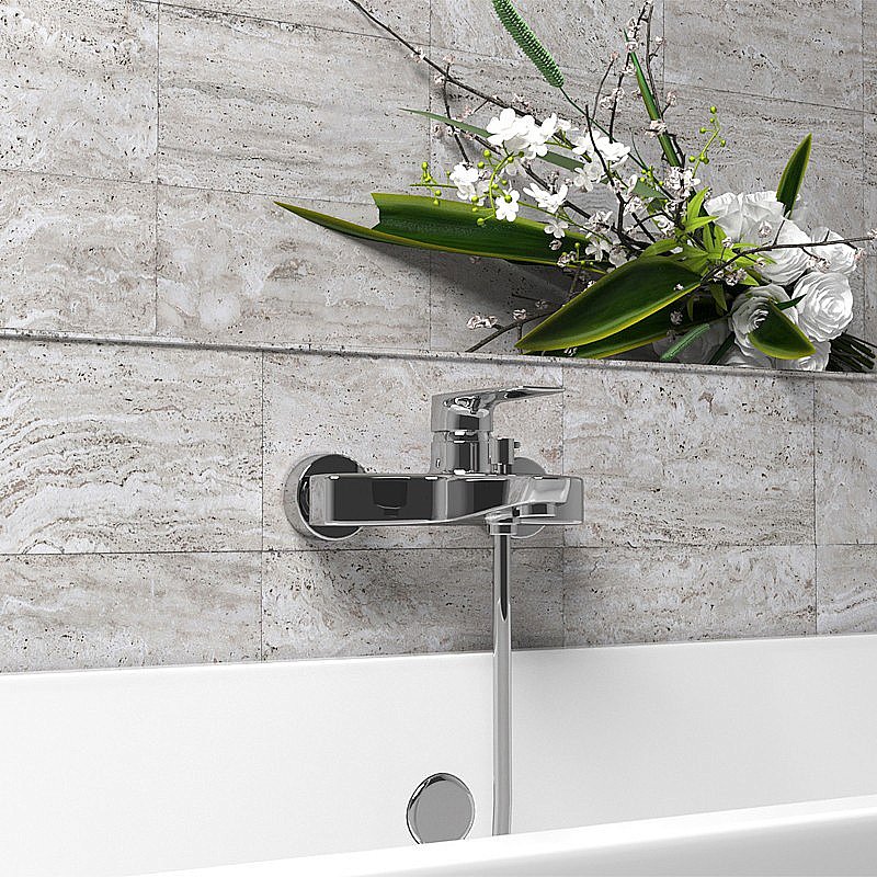 Смеситель для ванны PAINI Nove 09CR111 хром купить в интернет-магазине сантехники Sanbest