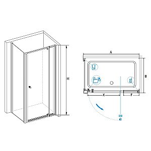 Душевой уголок RGW Passage PA-44-1 (PA-02+Z-060-1) 100x70 410844170-011 стекло прозрачное/профиль хром купить в интернет-магазине Sanbest