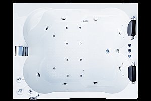 Акриловая ванна Royal Bath Hardon De Luxe RB083100DL 200x150 белая с гидромассажем купить в интернет-магазине Sanbest