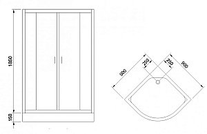 Душевой уголок Royal Bath RB90HK-T 90х90 прозрачный купить в интернет-магазине Sanbest