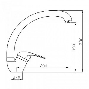 Смеситель для кухни Agger Move A0600200 хром купить в интернет-магазине сантехники Sanbest