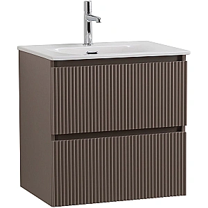 Тумба с раковиной BelBagno 50 UNO-MINI-500-2C-SO-СO+BB-8099-3-50 бежевая матовая для ванной в интернет-магазине Sanbest