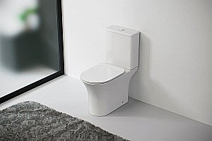 Унитаз напольный Laguraty 21217A безободковый, с крышкой микролифт, с бачком купить в интернет-магазине Sanbest