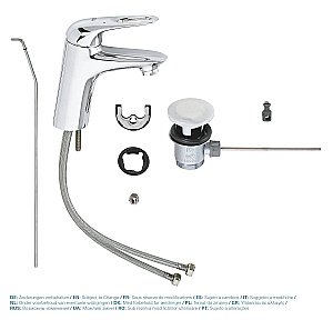 Смеситель для раковины Grohe Eurostyle New 33558003 хром купить в интернет-магазине сантехники Sanbest