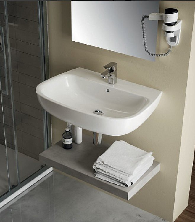 Раковина на полупьедестале Ideal Standard Esedra 65 T279701 белая купить в интернет-магазине Sanbest