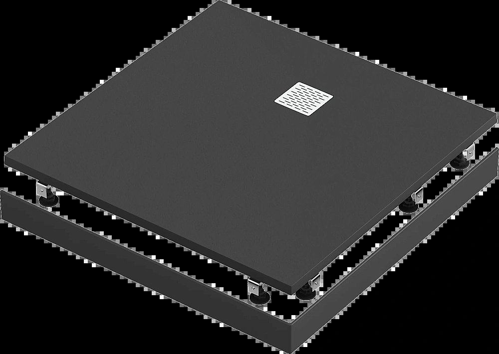 Душевой поддон Good Door Essentia ЛП00190 100x100 черный купить в интернет-магазине Sanbest