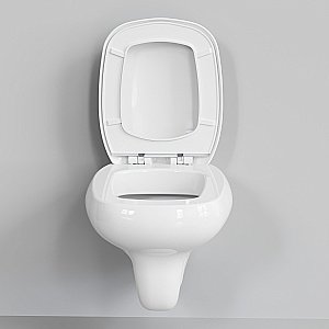 Унитаз подвесной Ambassador Diamond 123T20001R безободковый, белый купить в интернет-магазине Sanbest