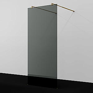 Душевое ограждение WasserKRAFT Vechte 60W46BG-TG 110 фиксатор золото матовое/стекло тонированное купить в интернет-магазине Sanbest