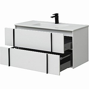 Тумба с раковиной Allen Brau Reality 100 1.32007.WM белый матовый для ванной в интернет-магазине Sanbest