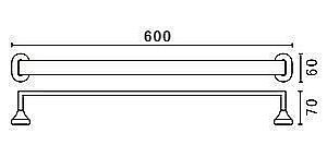 Полотенцедержатель Art&Max Ovale AM-4048B купить в интернет-магазине сантехники Sanbest