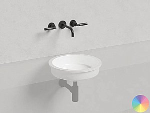 Раковина врезная снизу столешницы Salini MAREA 05 1802205MF 42 из искусственного камня S-Stone, матовая, цвет по RAL полностью купить в интернет-магазине Sanbest