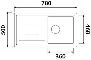 Мойка кухонная Kaiser KGM-7850-S песочная купить в интернет-магазине сантехники Sanbest