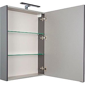 Зеркальный шкаф Aquanet Алвита 60 серый антрацит купить в интернет-магазине сантехники Sanbest