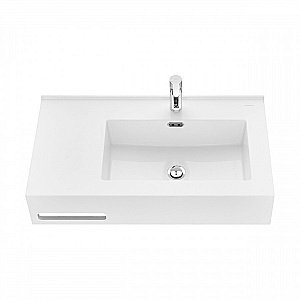 Раковина Акватон Квадро Про 80 1A734331QA01R белая купить в интернет-магазине Sanbest