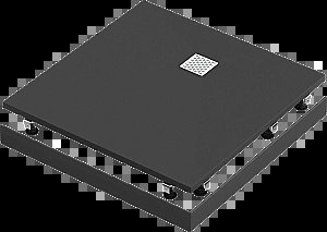 Душевой поддон Good Door Essentia ЛП00190 100x100 черный купить в интернет-магазине Sanbest