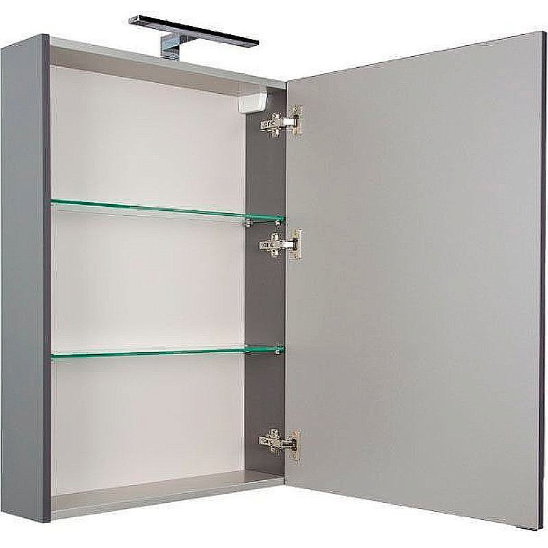 Зеркальный шкаф Aquanet Алвита 60 серый антрацит купить в интернет-магазине сантехники Sanbest