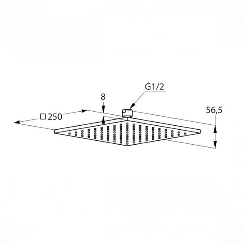 Верхний душ Kludi A-QA 644259100 купить в интернет-магазине сантехники Sanbest