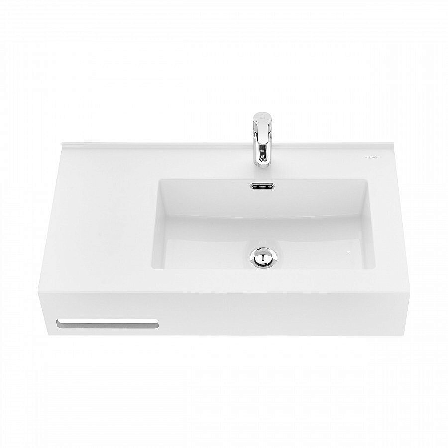 Раковина Акватон Квадро Про 80 1A734331QA01R белая купить в интернет-магазине Sanbest