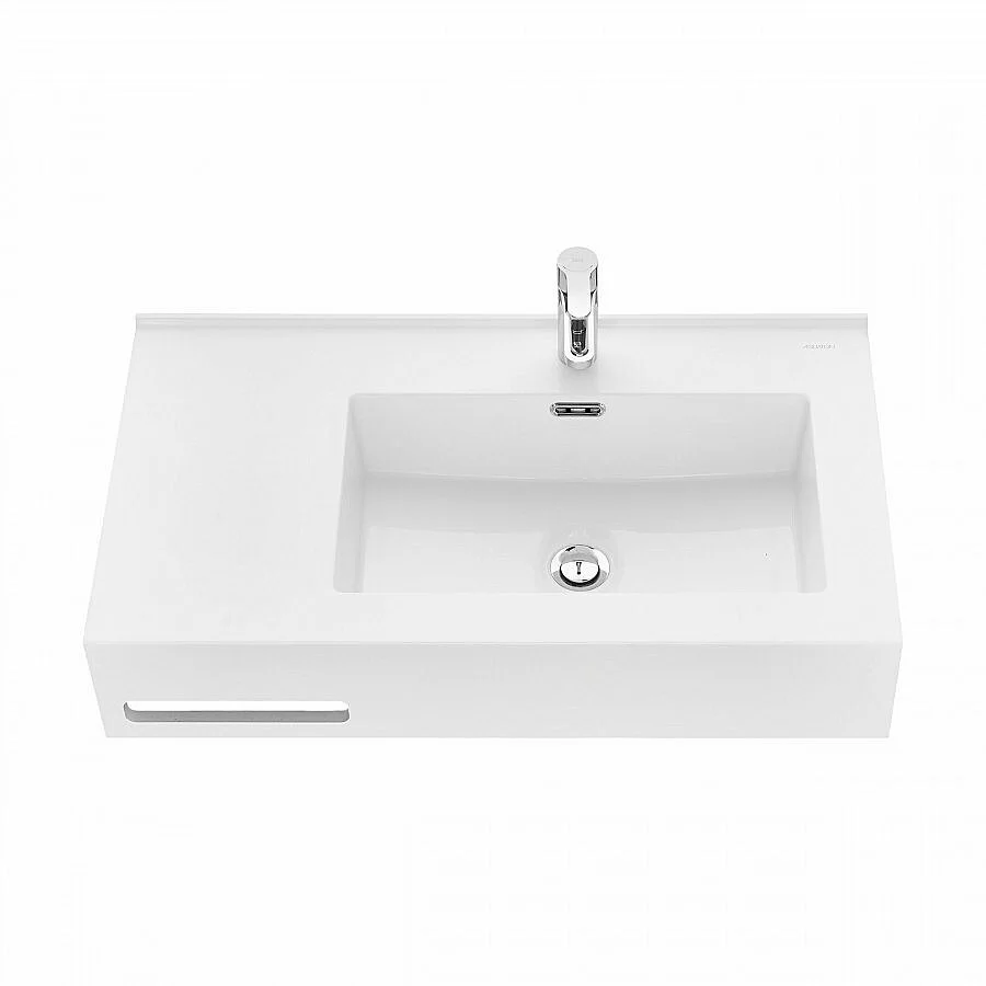 Раковина Акватон Квадро Про 80 1A734331QA01R белая купить в интернет-магазине Sanbest