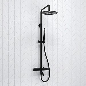 Душевая система WasserKraft Elbe 7400 SET2694 Thermo черный Soft-touch купить в интернет-магазине сантехники Sanbest