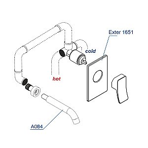 Смеситель для раковины WasserKRAFT A16573 бронза купить в интернет-магазине сантехники Sanbest