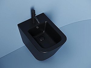 Биде подвесное Ceramica Nova Union CN4010MB черное матовое купить в интернет-магазине Sanbest