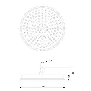 Вехний душ Caprigo Parts 99-502-VOT купить в интернет-магазине сантехники Sanbest