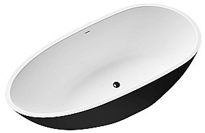 Ванна акриловая Grossman Fly GR-1102MB 170х80 белая, черная матовая купить в интернет-магазине Sanbest