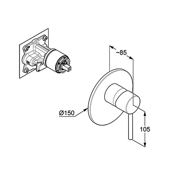 Смеситель для душа Kludi Bozz 387555376 белый матовый купить в интернет-магазине сантехники Sanbest