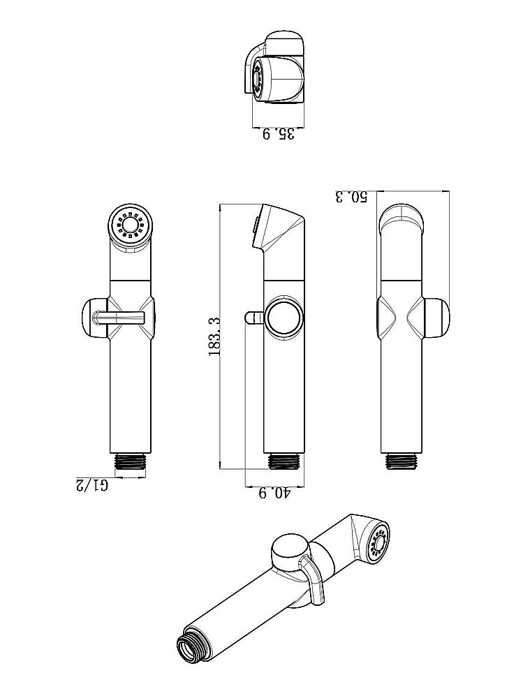 Гигиенический душ Lemark LM8092C купить в интернет-магазине сантехники Sanbest